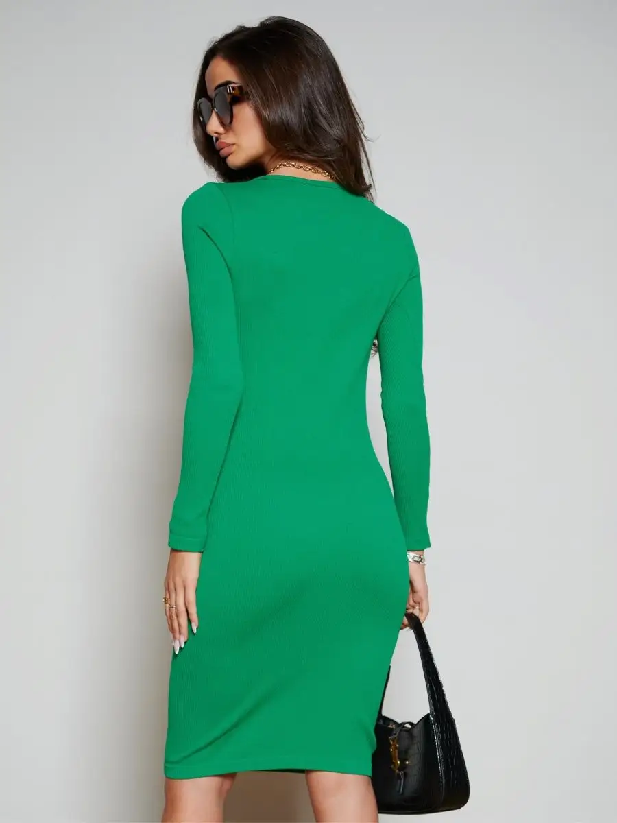 Зеленое платье вечернее короткое