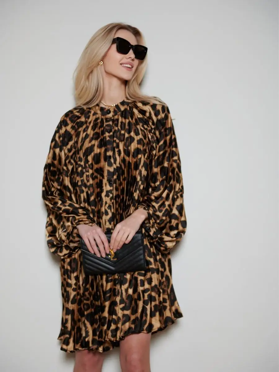 Леопардовое платье праздничное вечернее