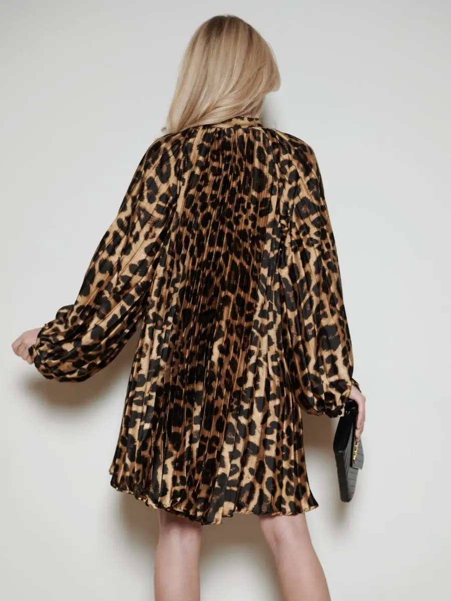 Леопардовое платье праздничное вечернее