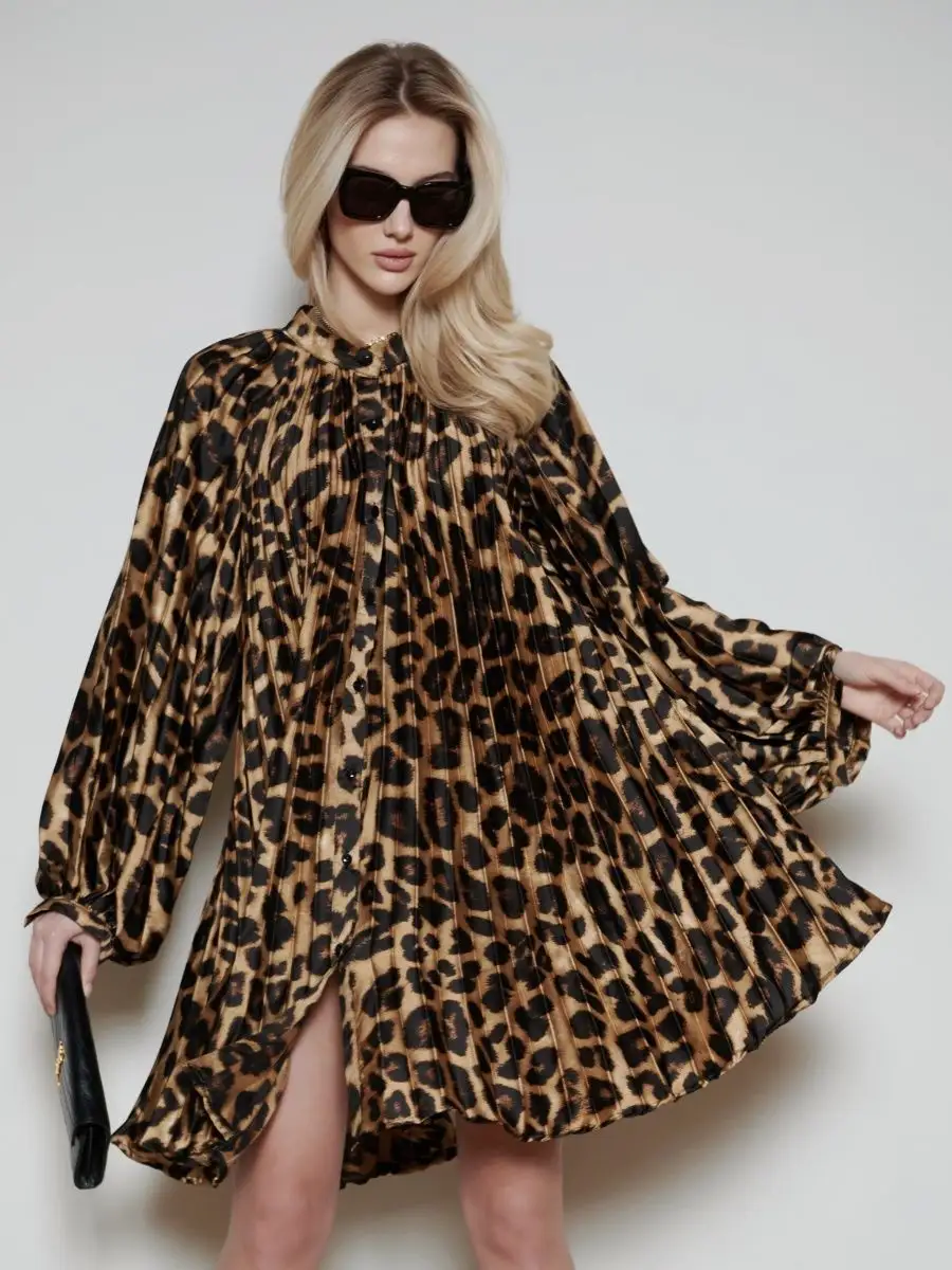 Леопардовое платье праздничное вечернее