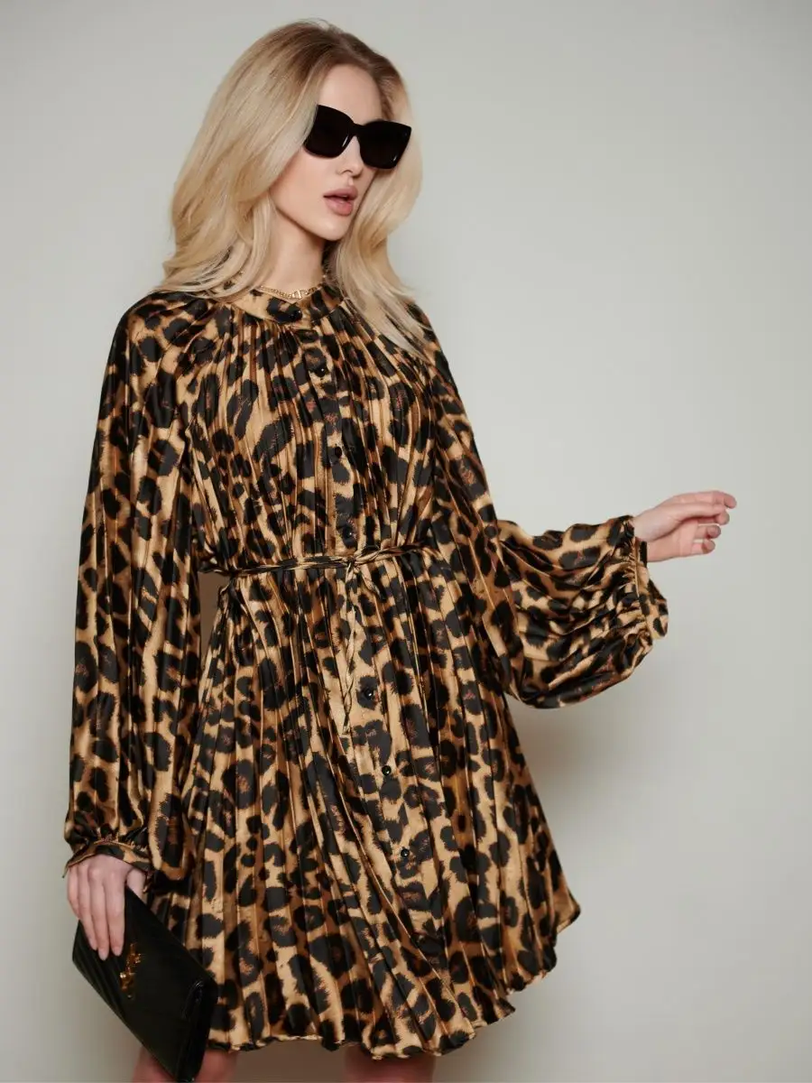 Леопардовое платье праздничное вечернее