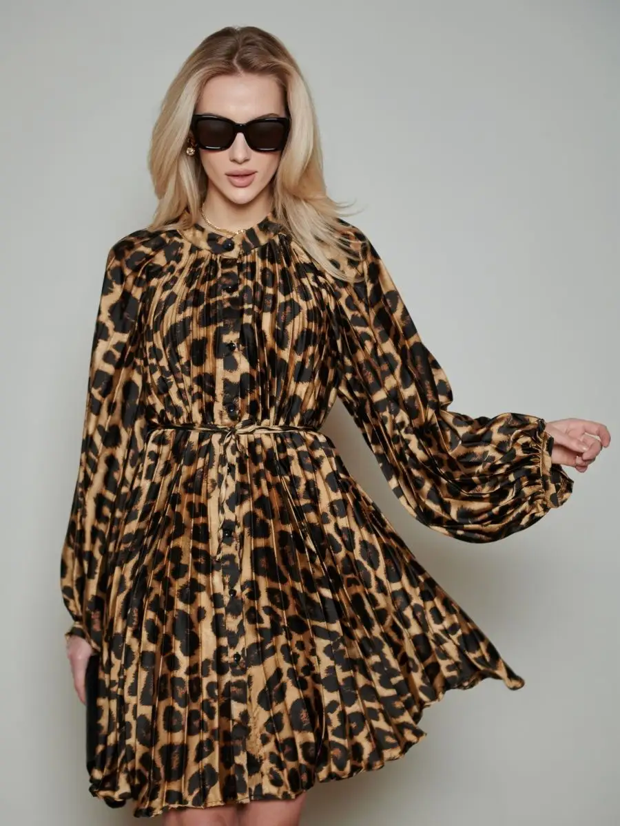 Леопардовое платье праздничное вечернее