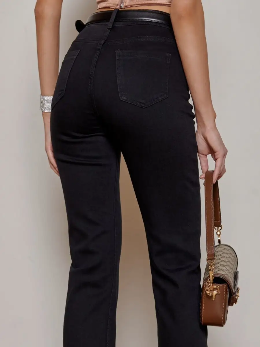 Джинсы прямые укороченные капри