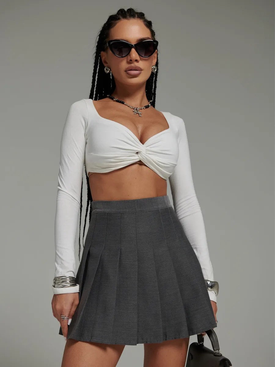 Юбка школьная теннисная в складку