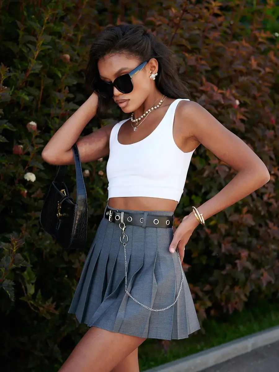 Юбка теннисная школьная в складку