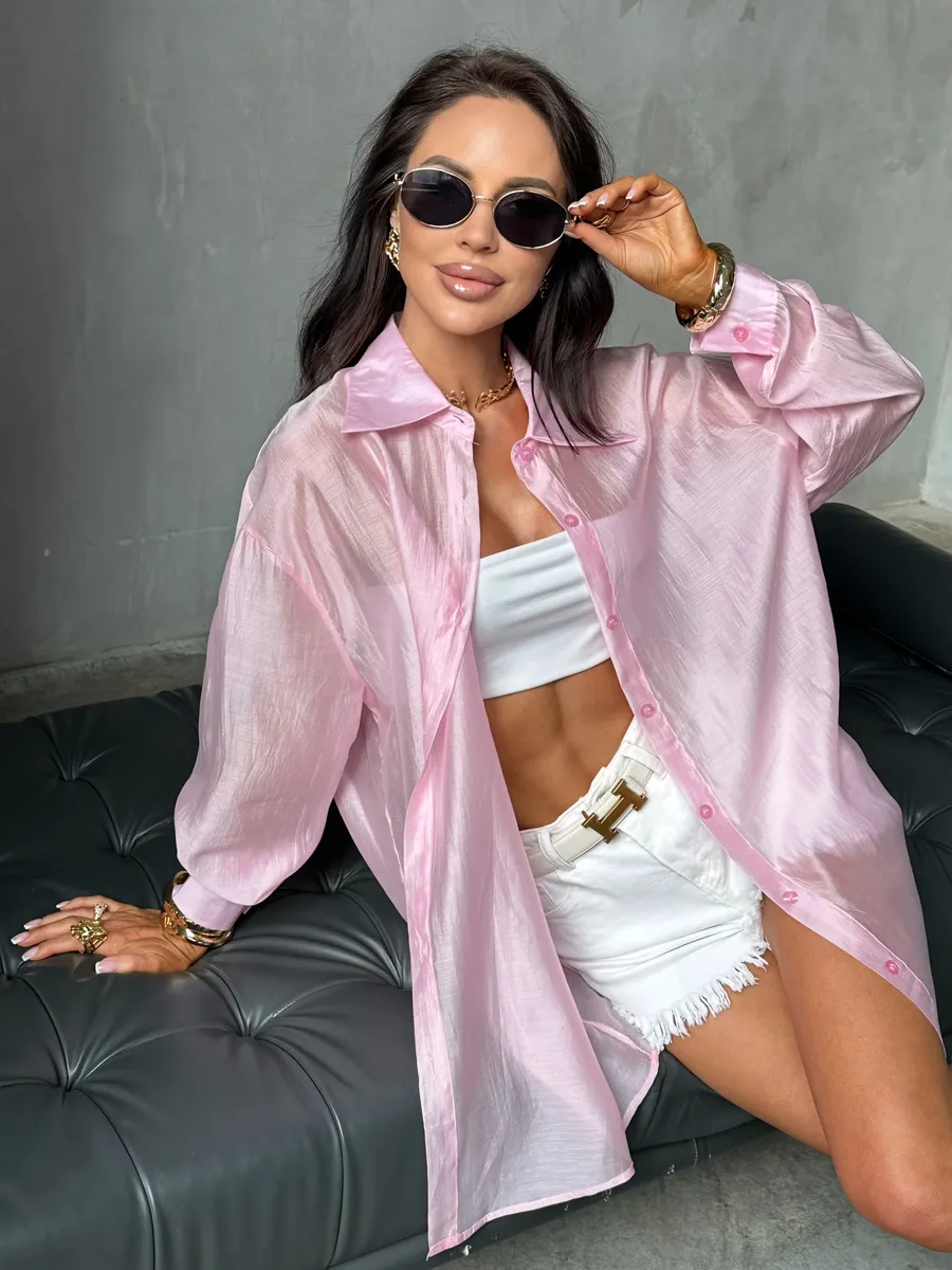 Рубашка оверсайз удлиненная