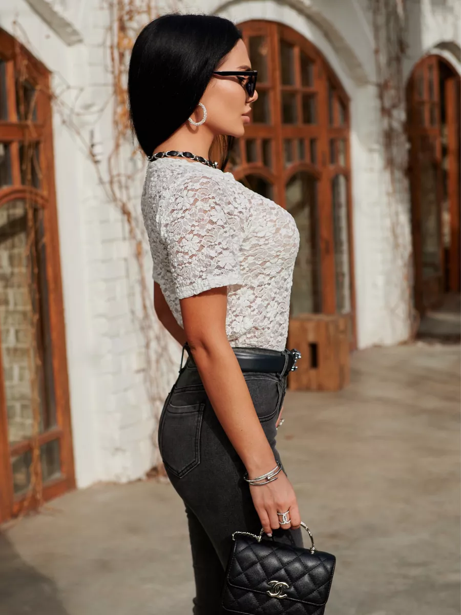 Блузка нарядная кружевная