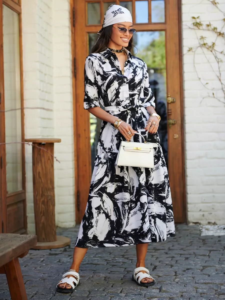 Черное платье летнее длинное