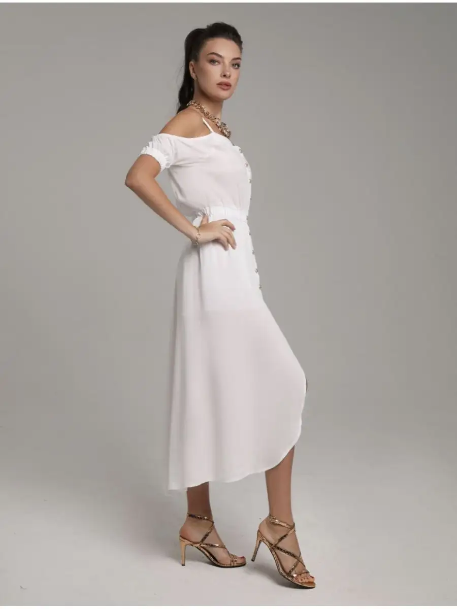 Белое платье летнее нарядное