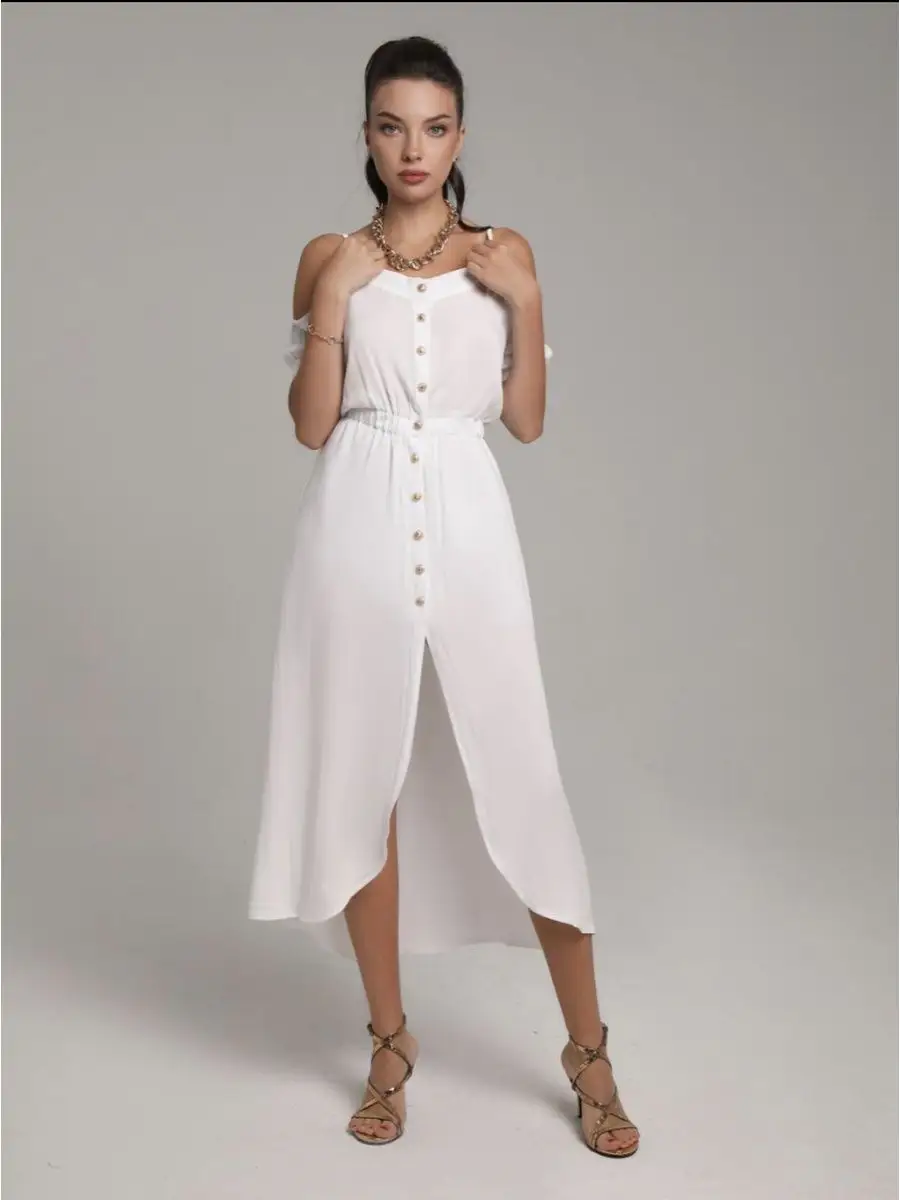 Белое платье летнее нарядное