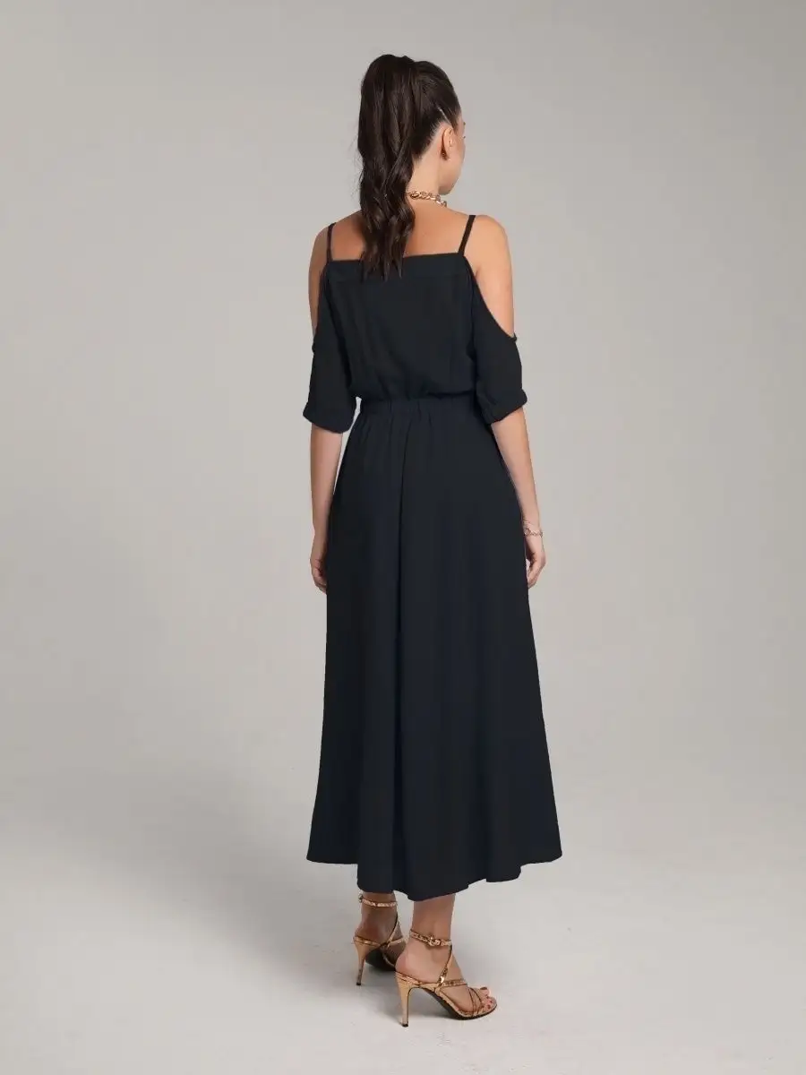 Черное платье летнее нарядное