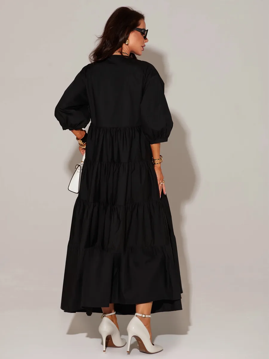 Черное платье длинное больших размеров