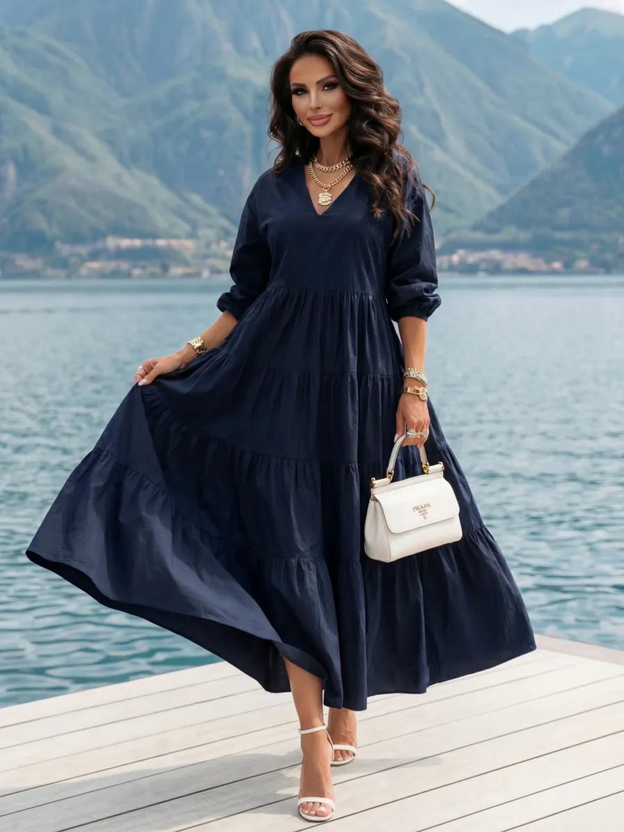 Платье длинное больших размеров