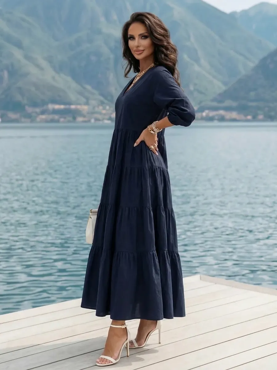 Платье длинное больших размеров