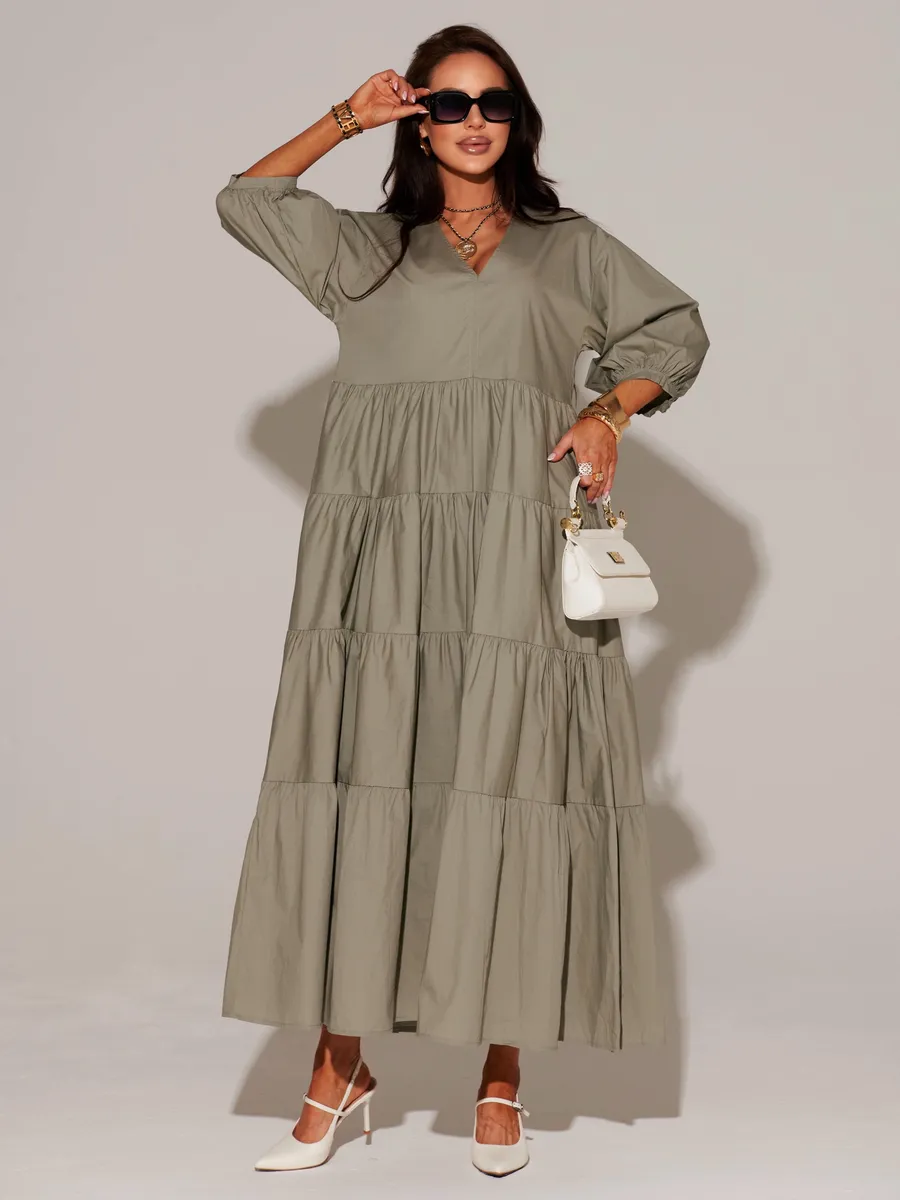 Платье длинное больших размеров