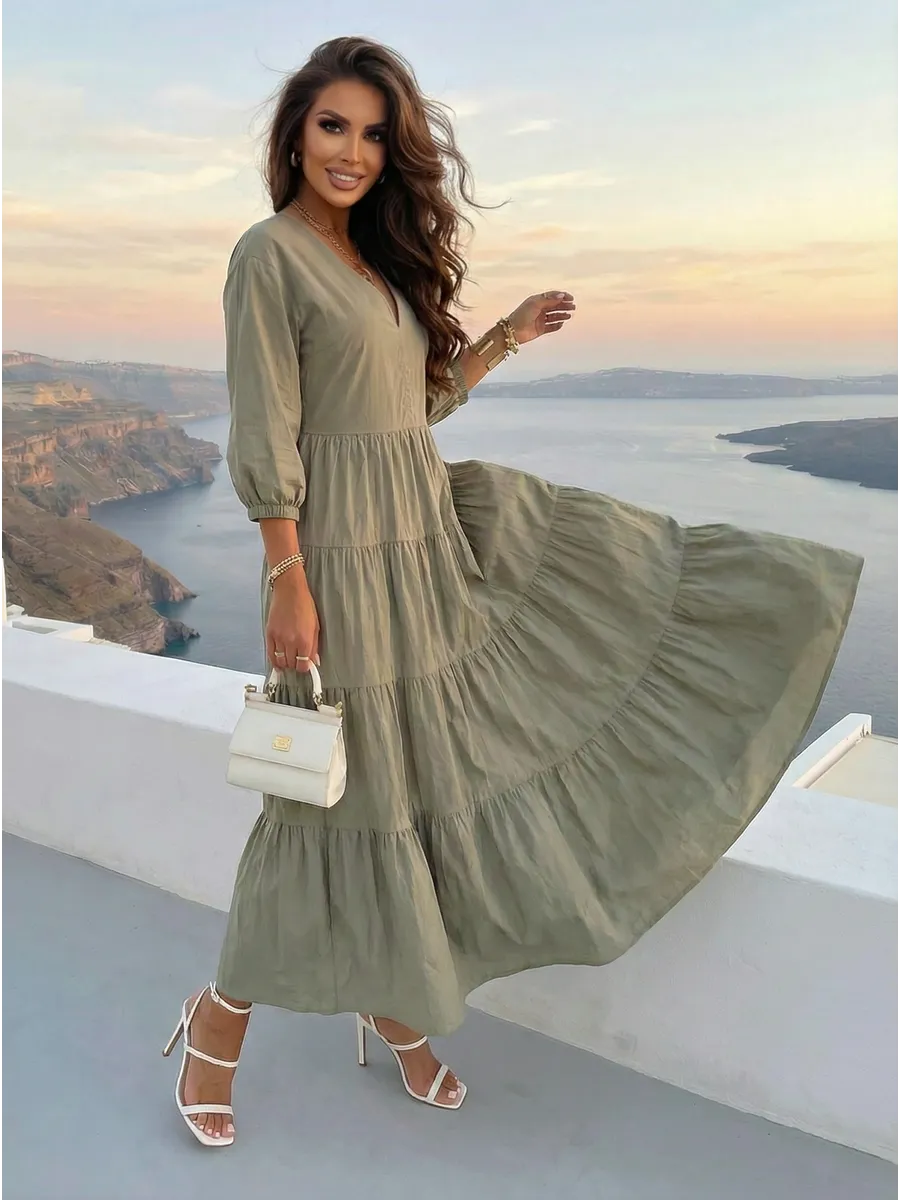 Платье длинное больших размеров