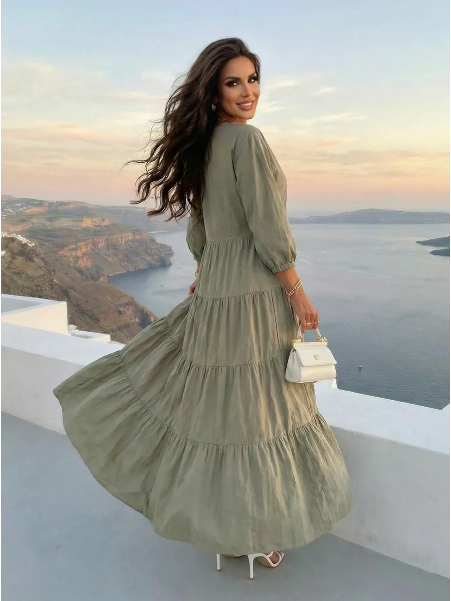 Платье длинное больших размеров