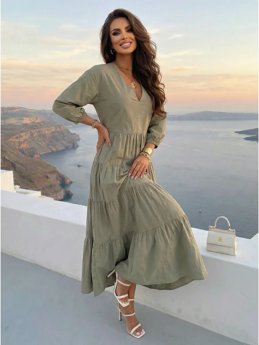 Платье длинное больших размеров