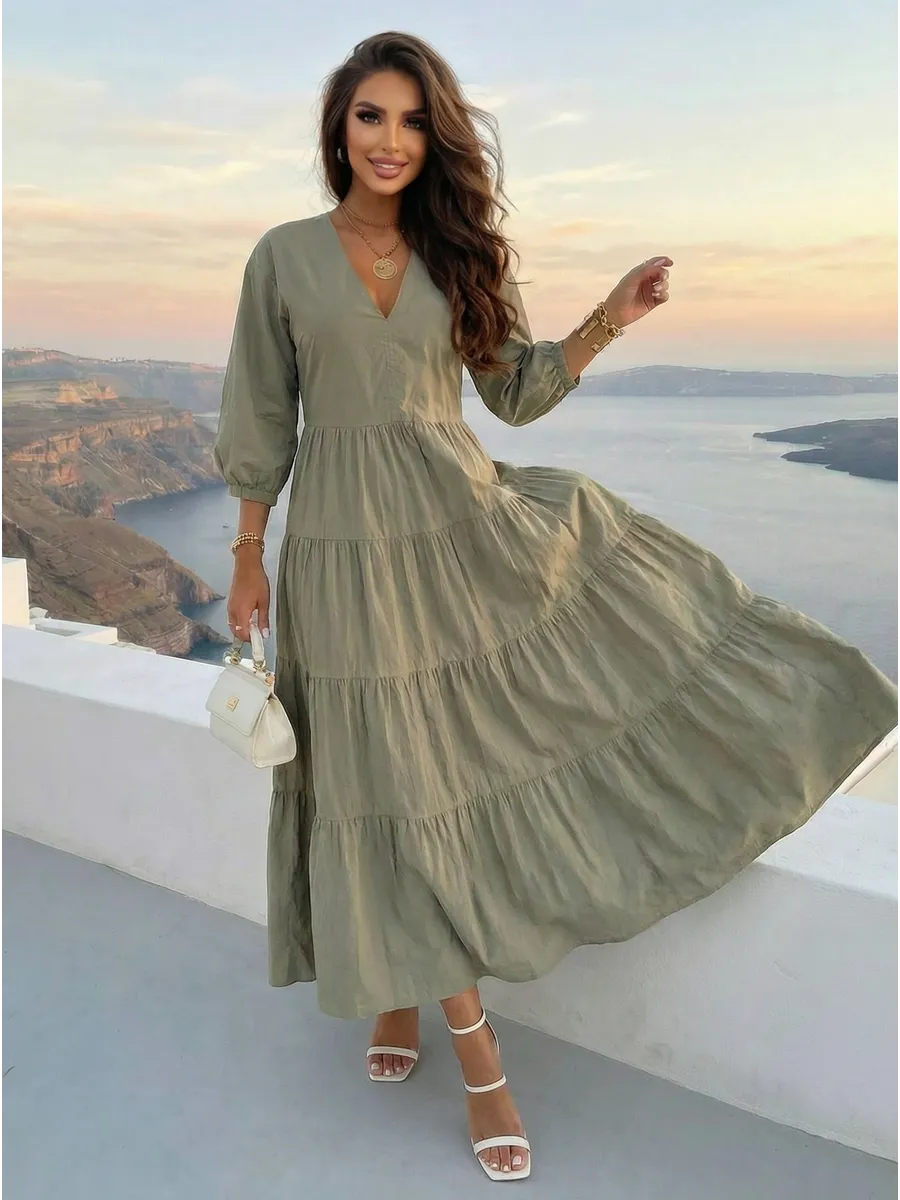 Платье длинное больших размеров