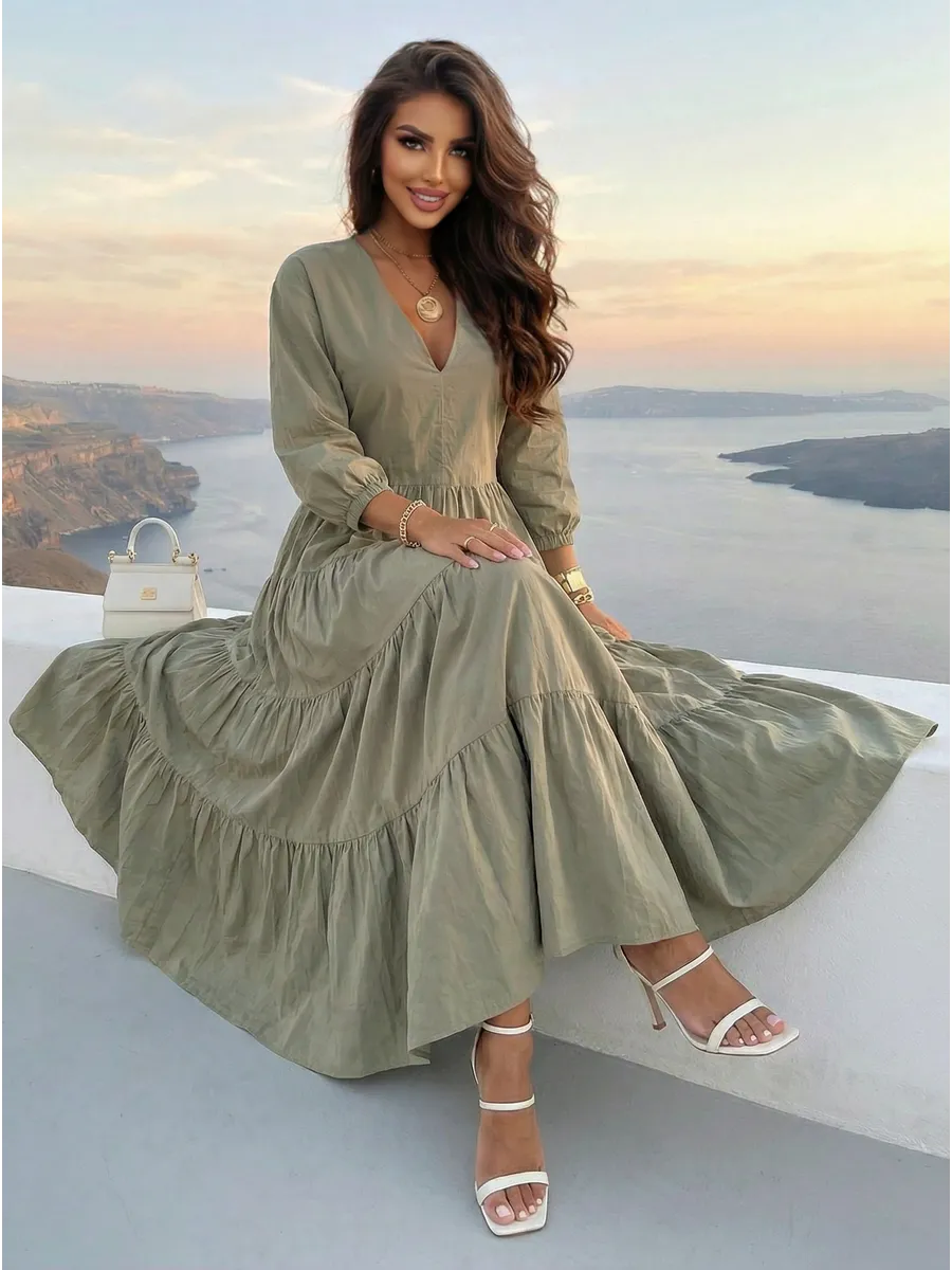 Платье длинное больших размеров