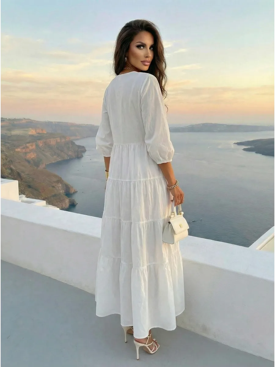 Белое платье длинное больших размеров