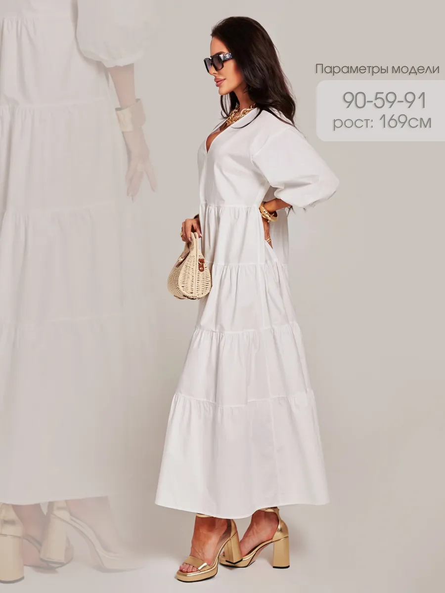 Белое платье длинное больших размеров