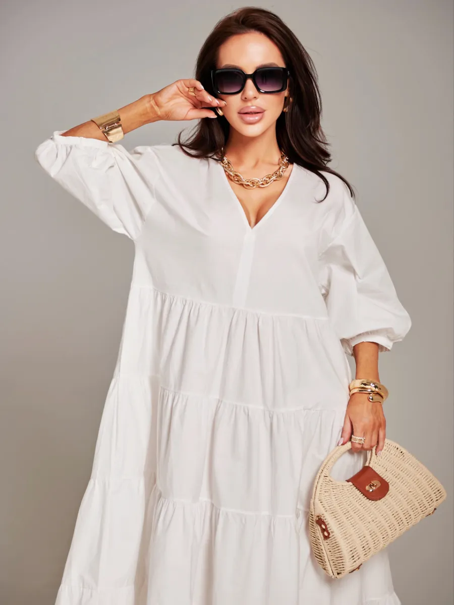 Белое платье длинное больших размеров