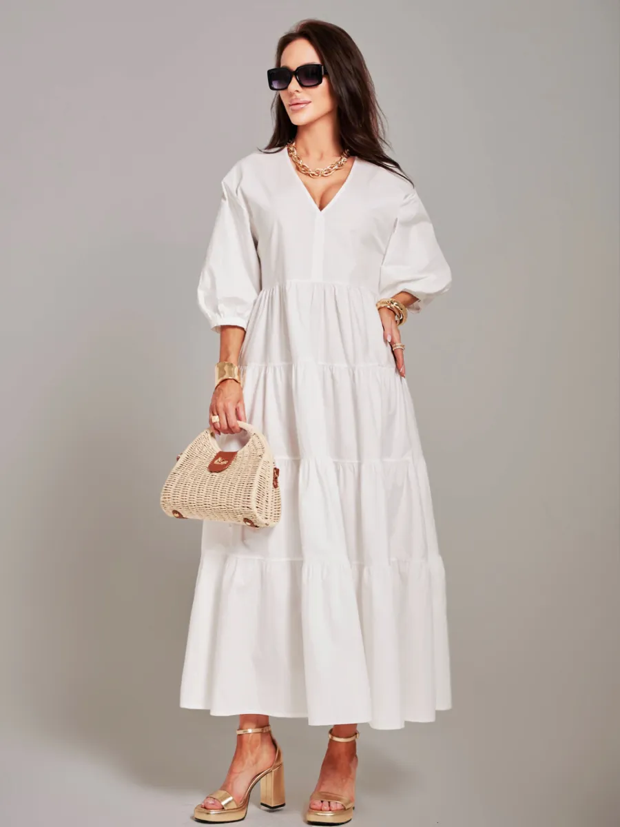 Белое платье длинное больших размеров