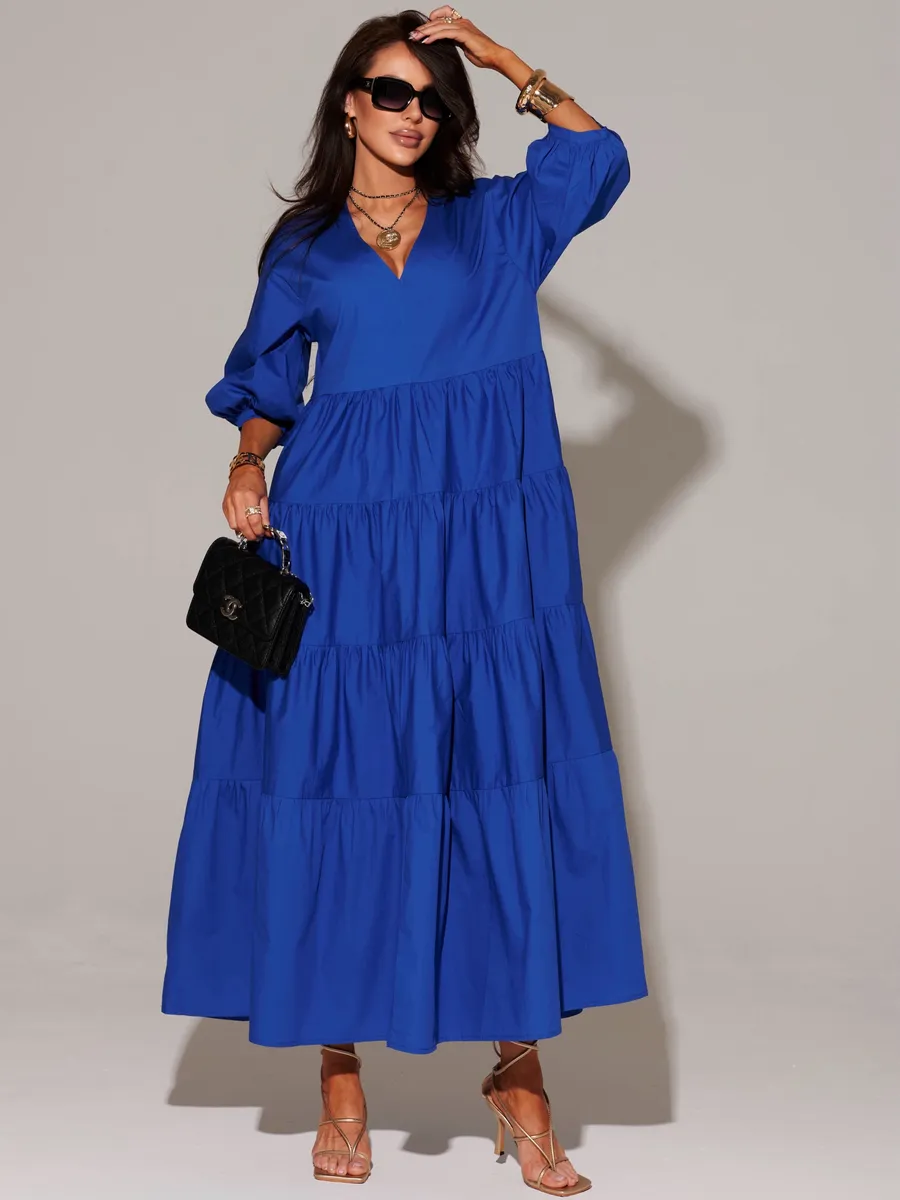 Синее платье длинное больших размеров