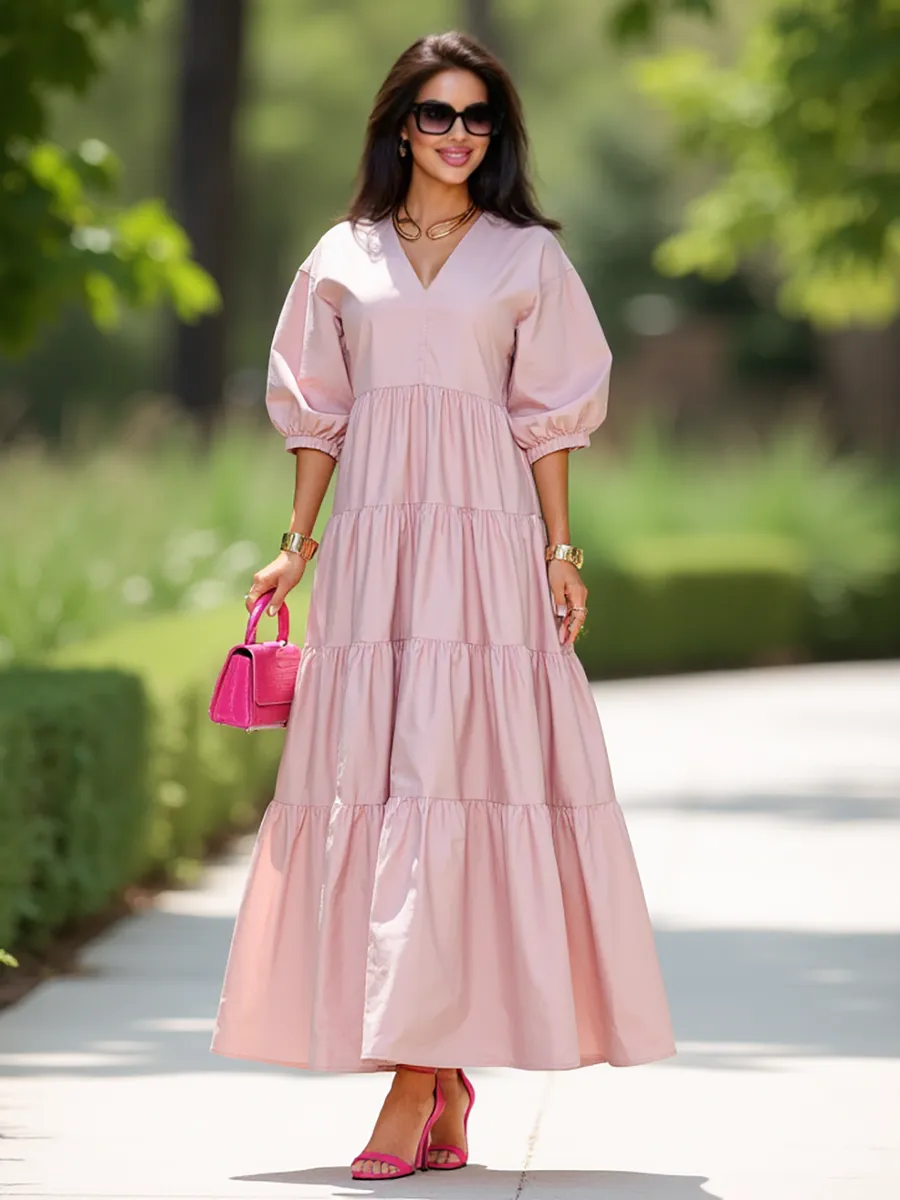 Платье длинное больших размеров