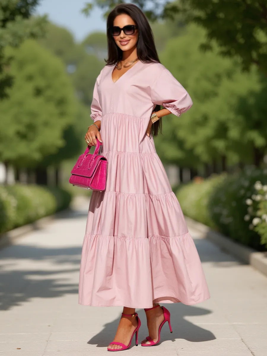 Платье длинное больших размеров