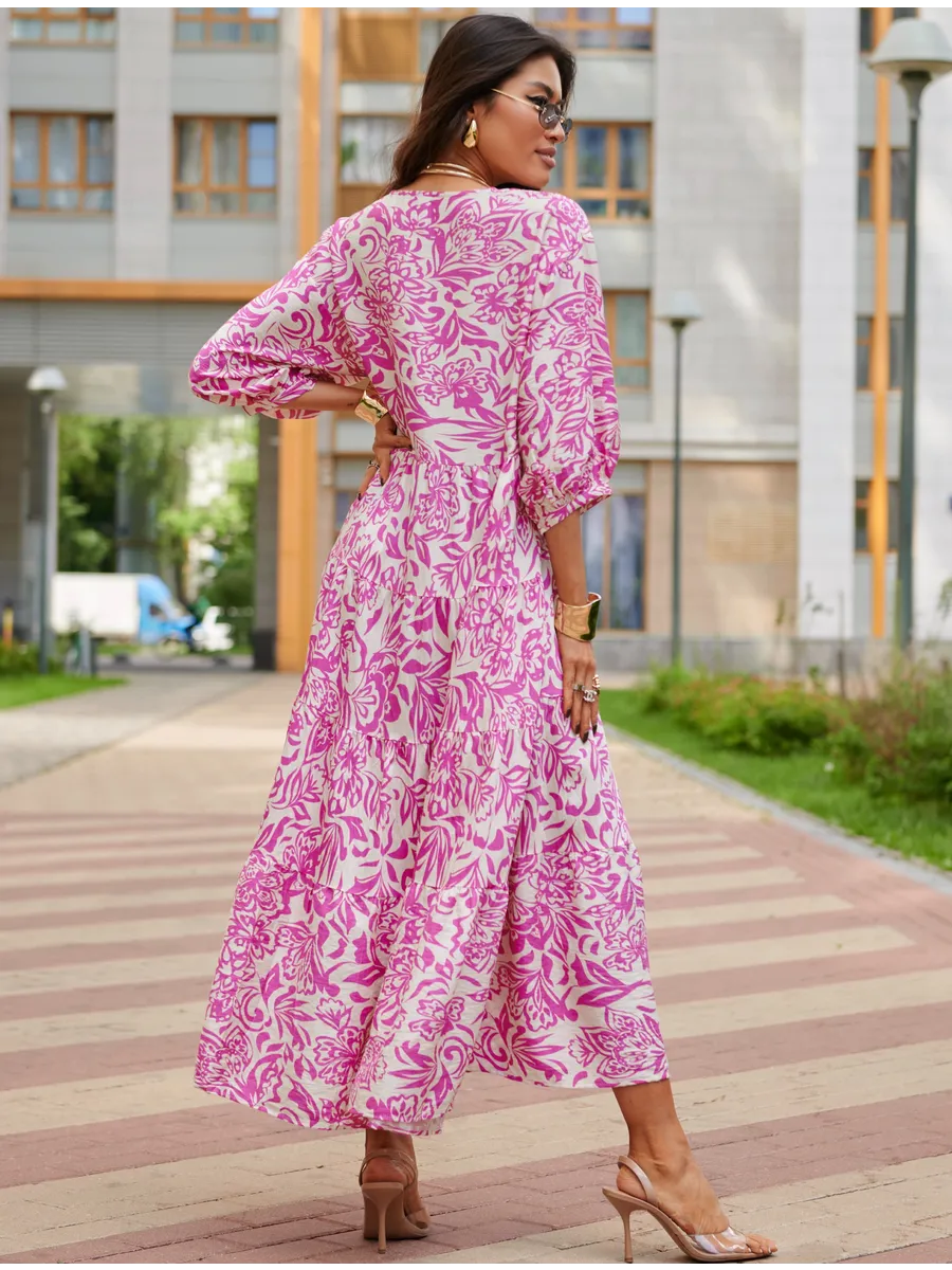 Розовое платье длинное больших размеров