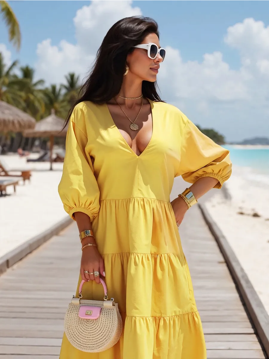 Платье длинное больших размеров