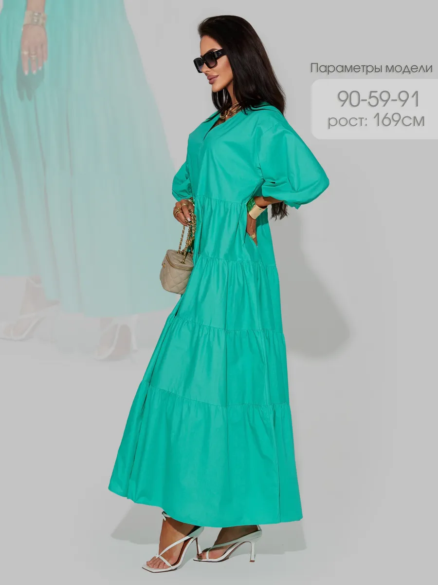 Бирюзовое платье длинное больших размеров