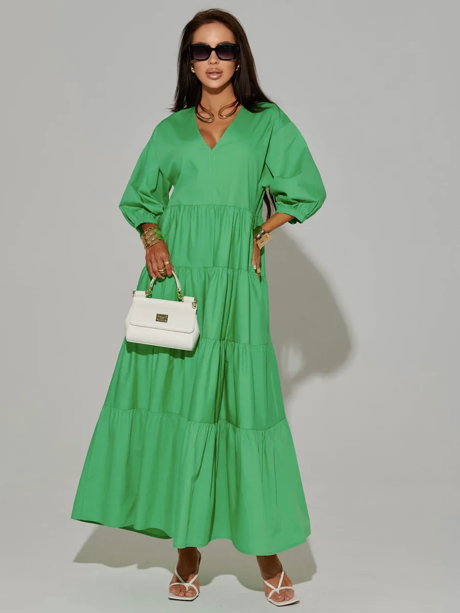 Платье длинное больших размеров