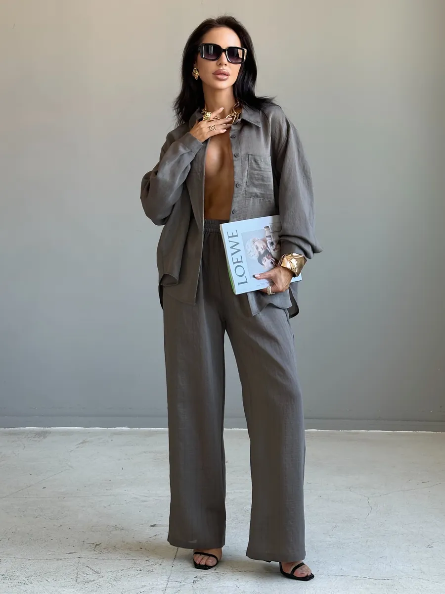 Капучино костюм брючный летний