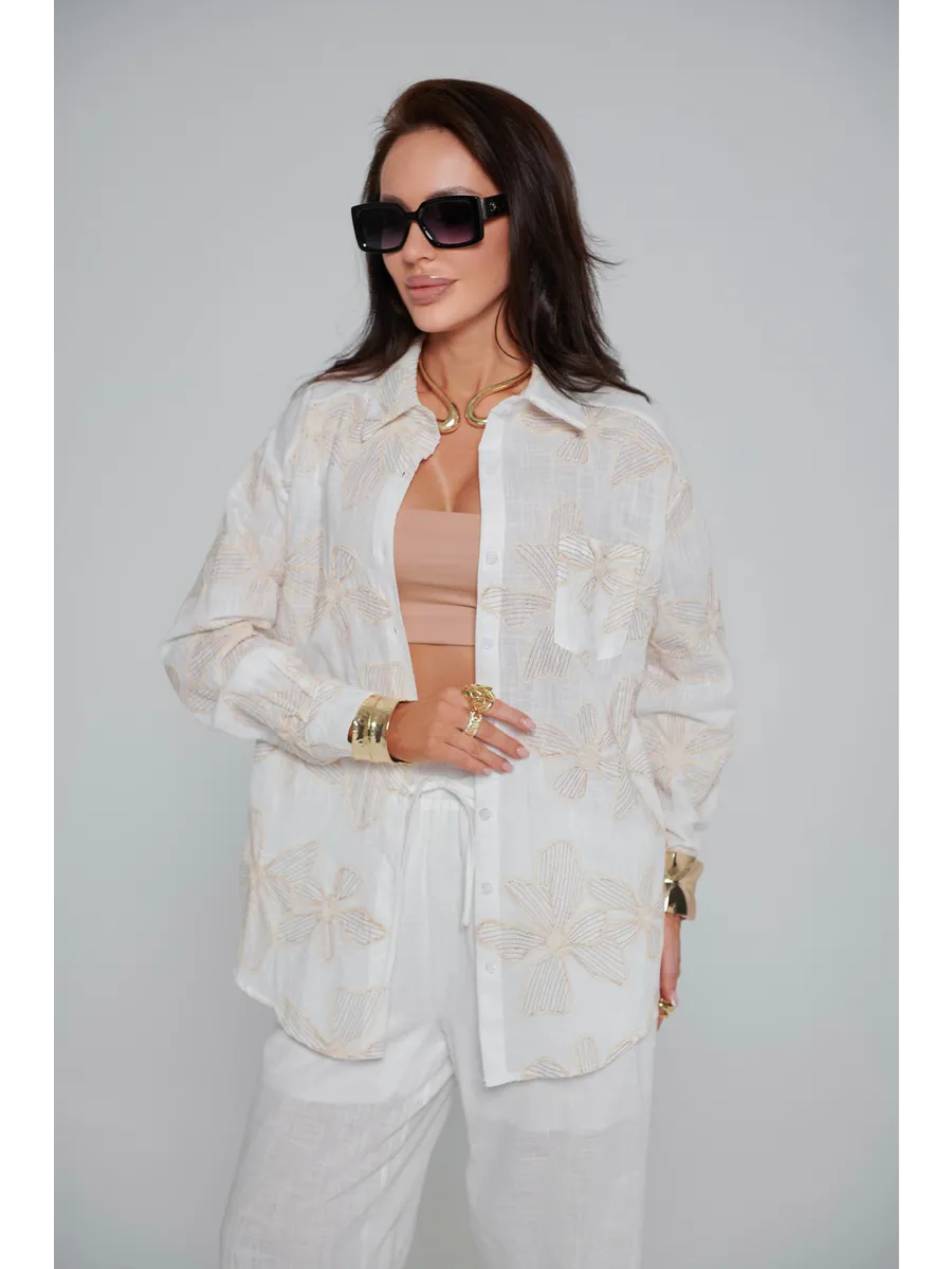 Айвори костюм женский брючный