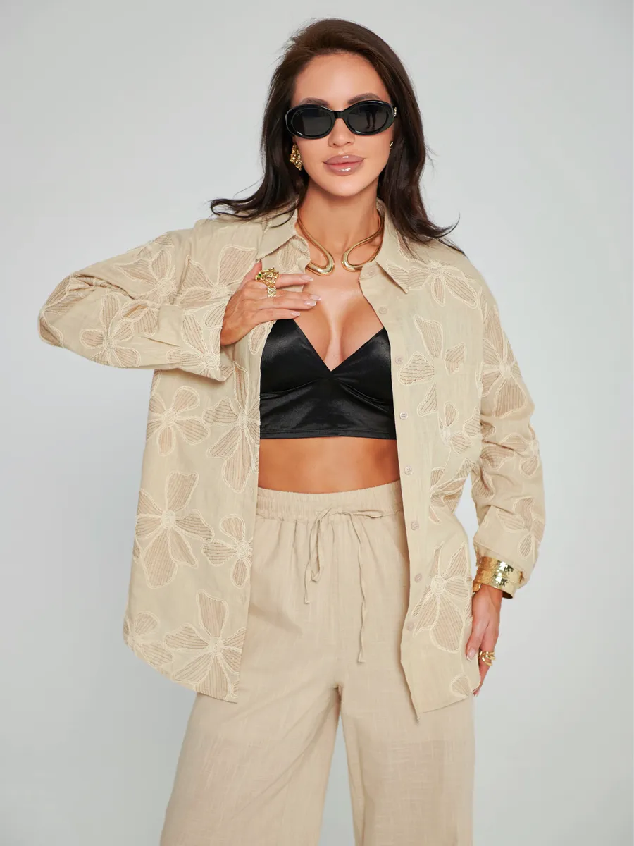 Айвори костюм женский брючный