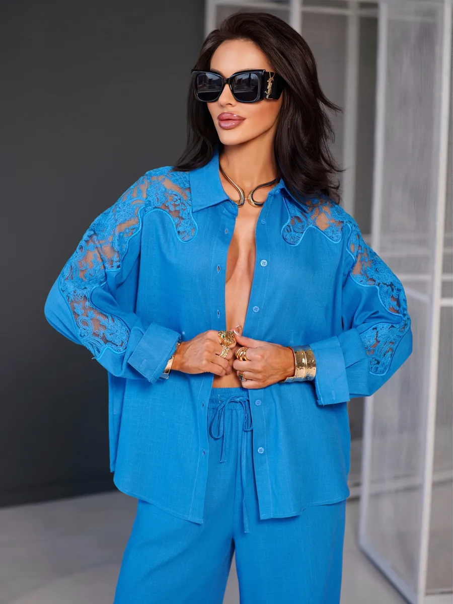 Электрик костюм женский брючный