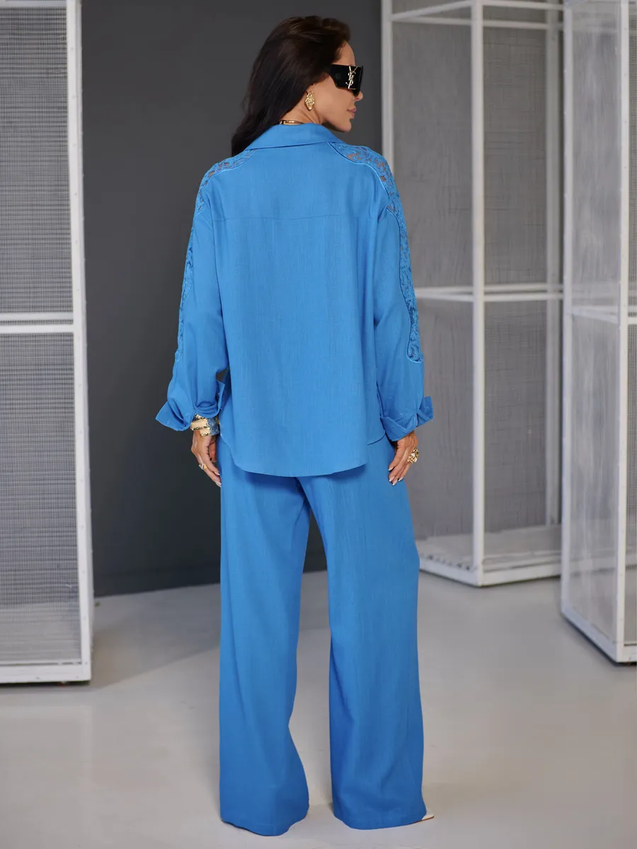 Электрик костюм женский брючный