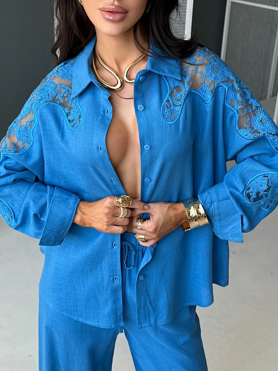 Электрик костюм женский брючный