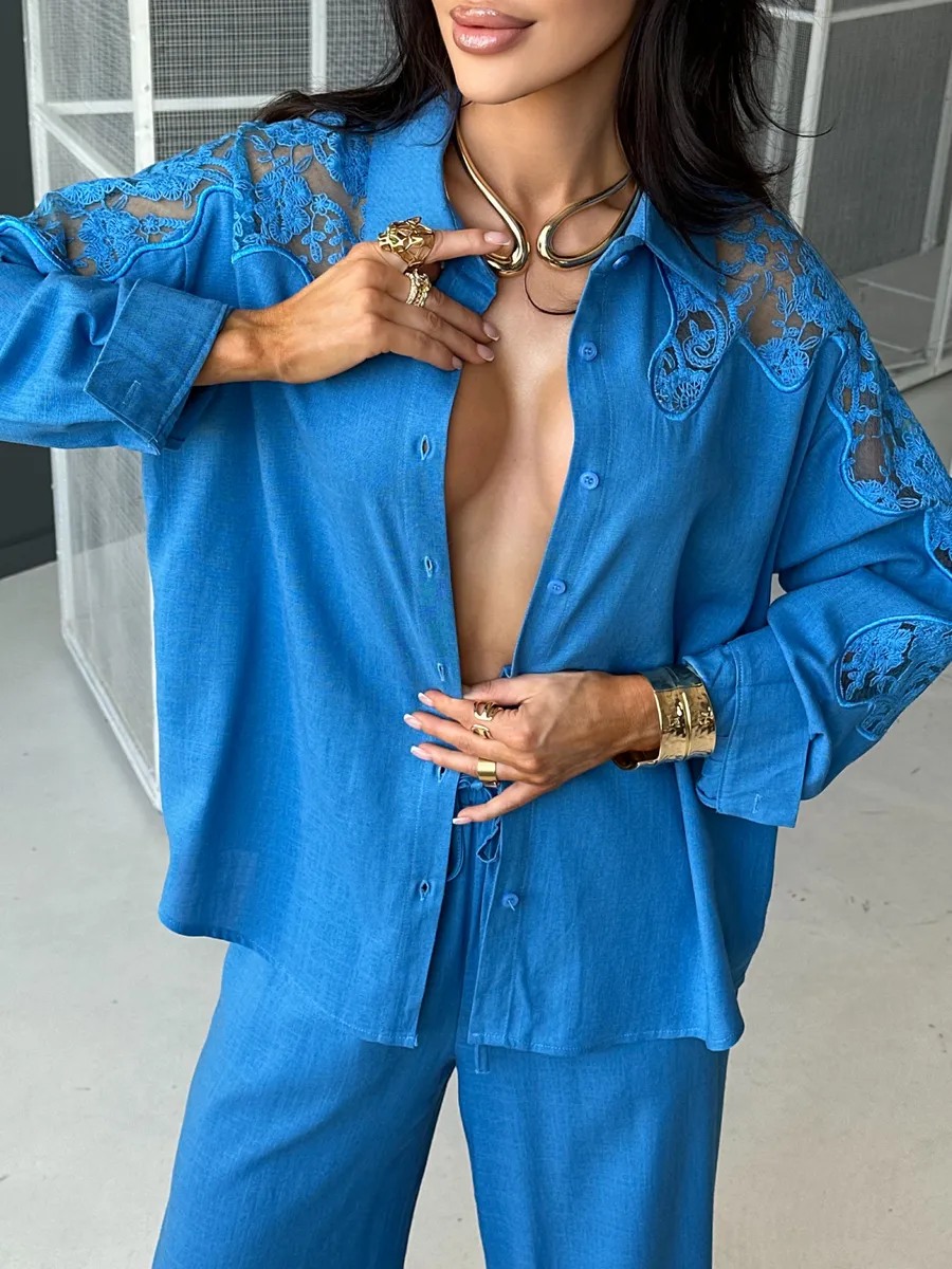 Электрик костюм женский брючный