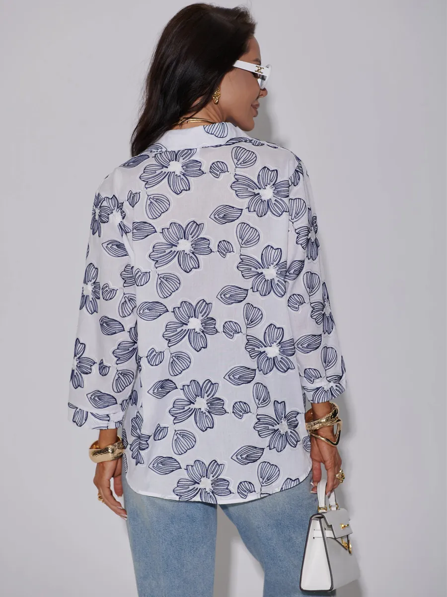 Белая рубашка нарядная летняя