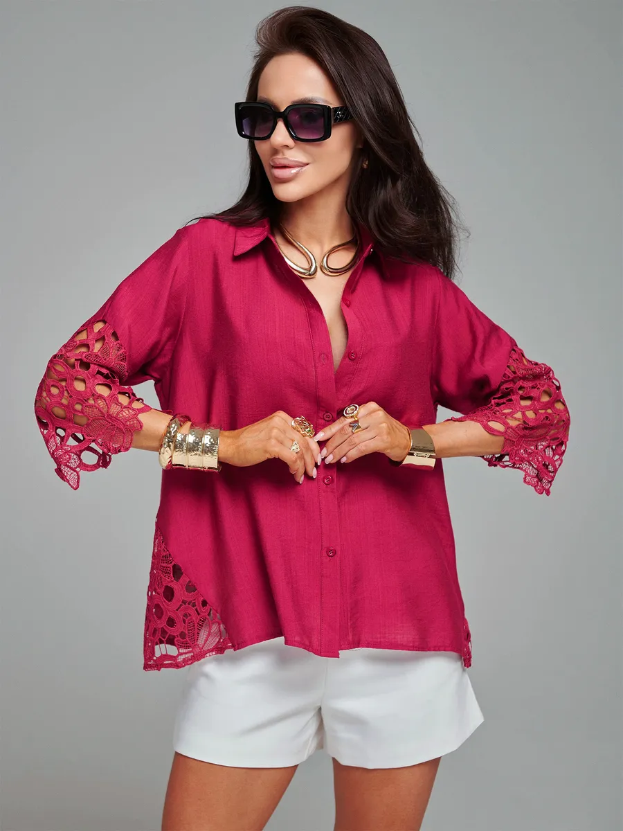 Марсала блузка нарядная праздничная