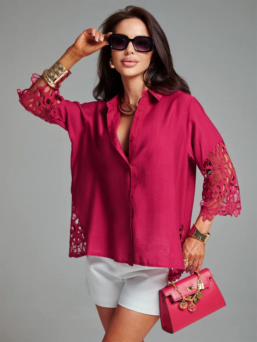 Марсала блузка нарядная праздничная