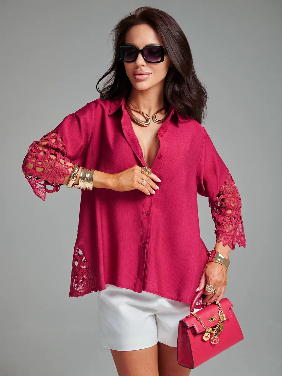 Марсала блузка нарядная праздничная