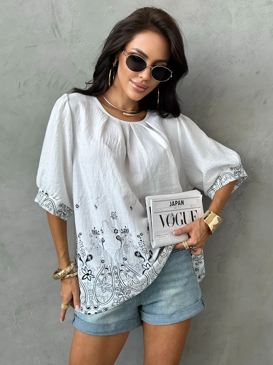 Белая блузка летняя нарядная