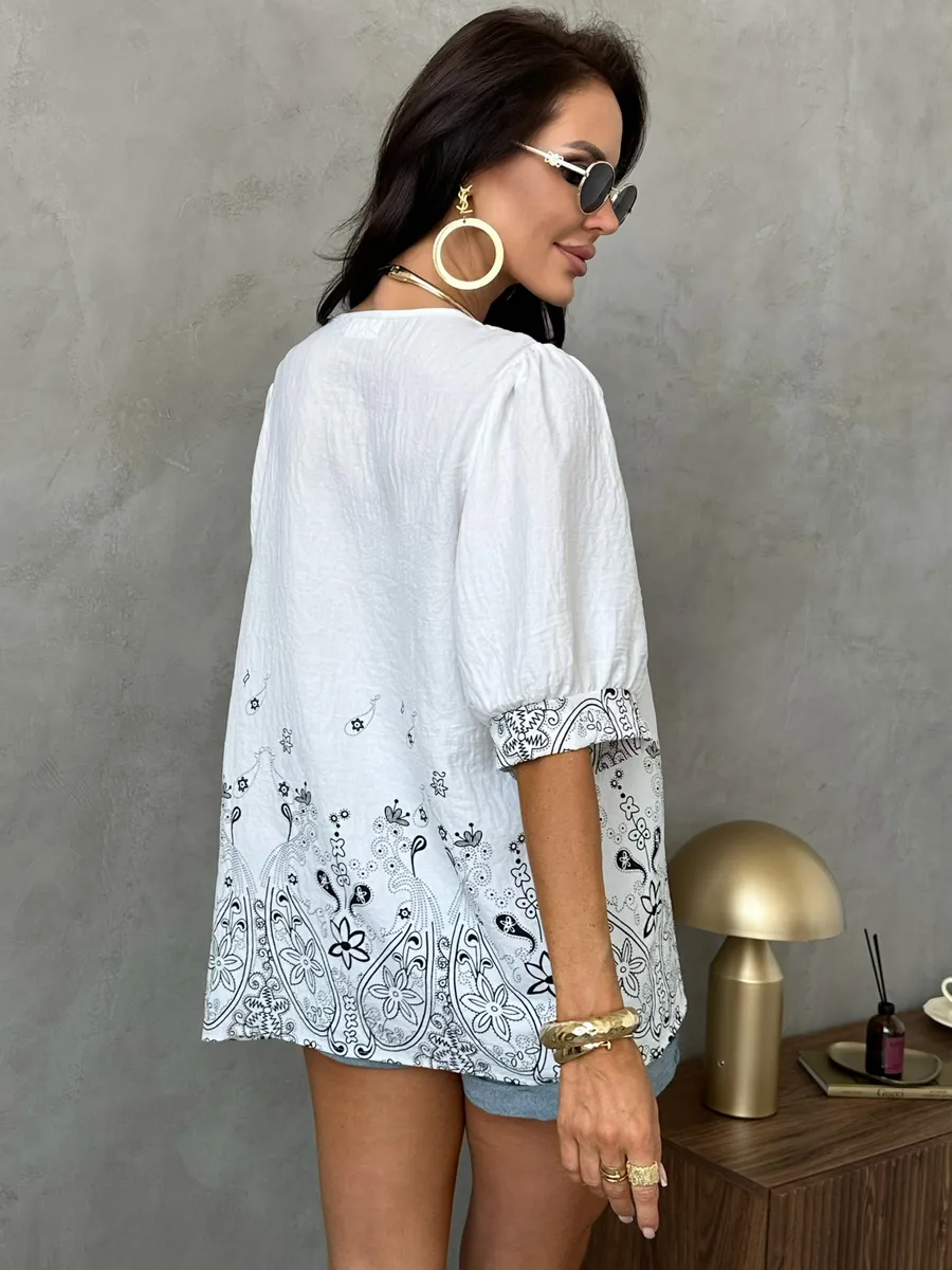 Белая блузка летняя нарядная