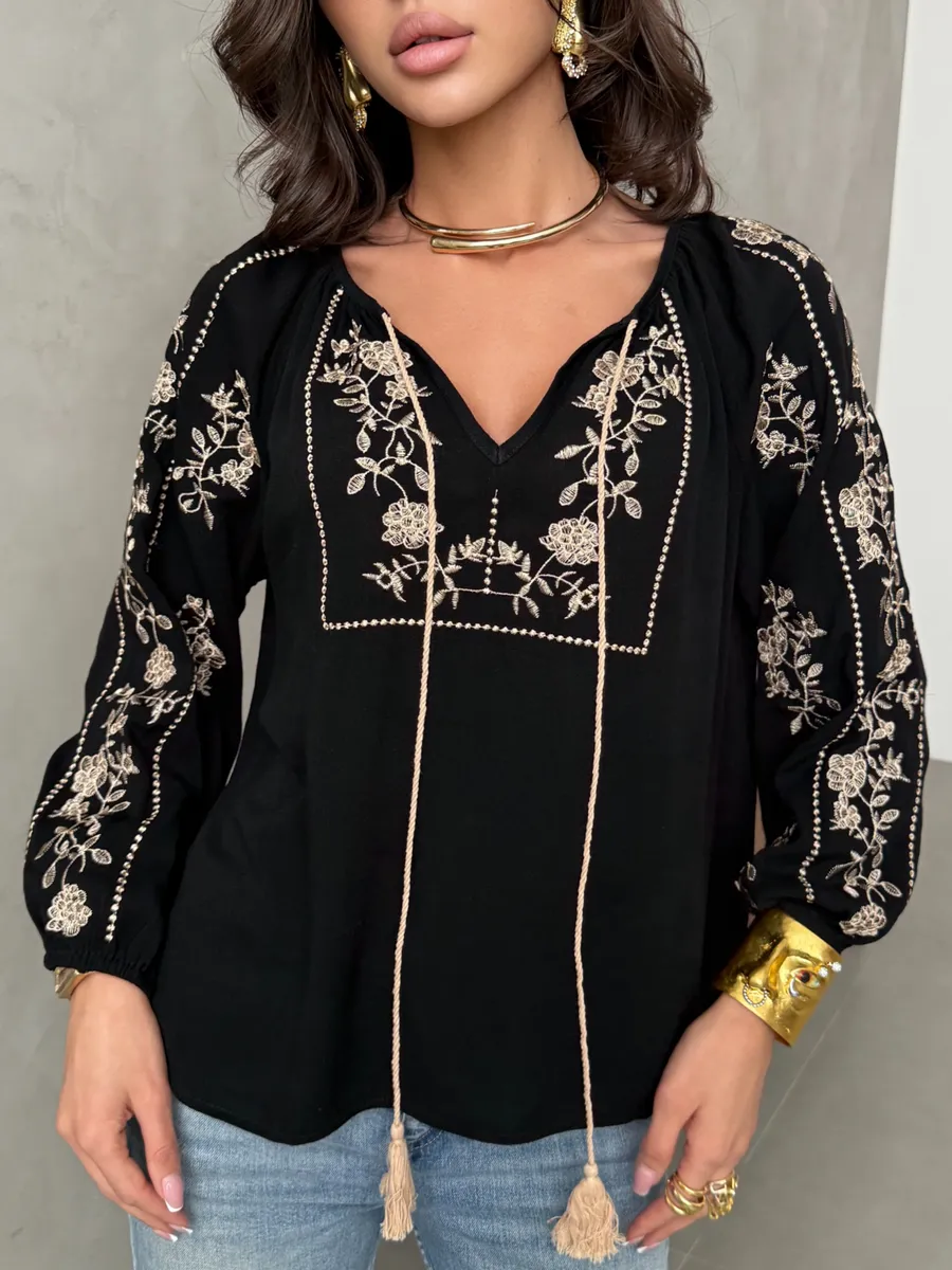 Черная блузка нарядная летняя