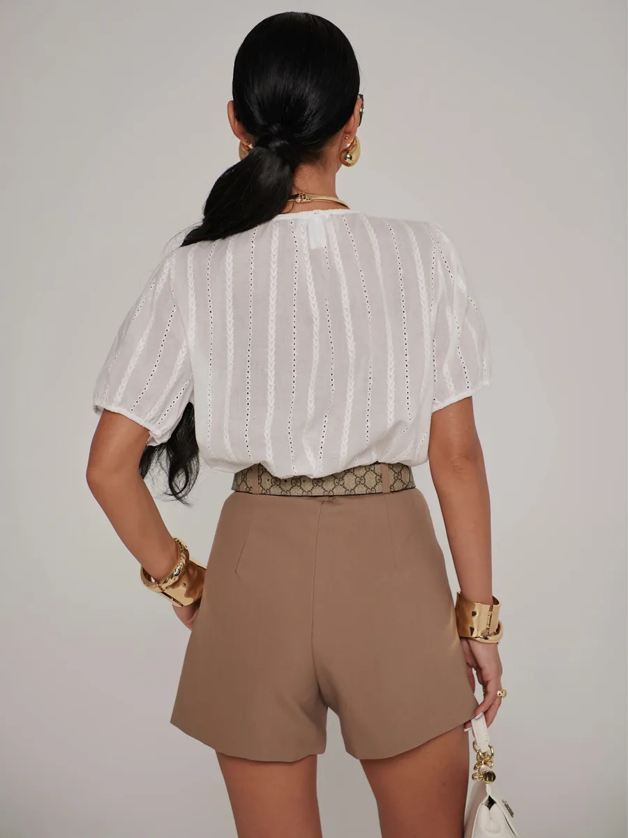 Белая блузка летняя нарядная